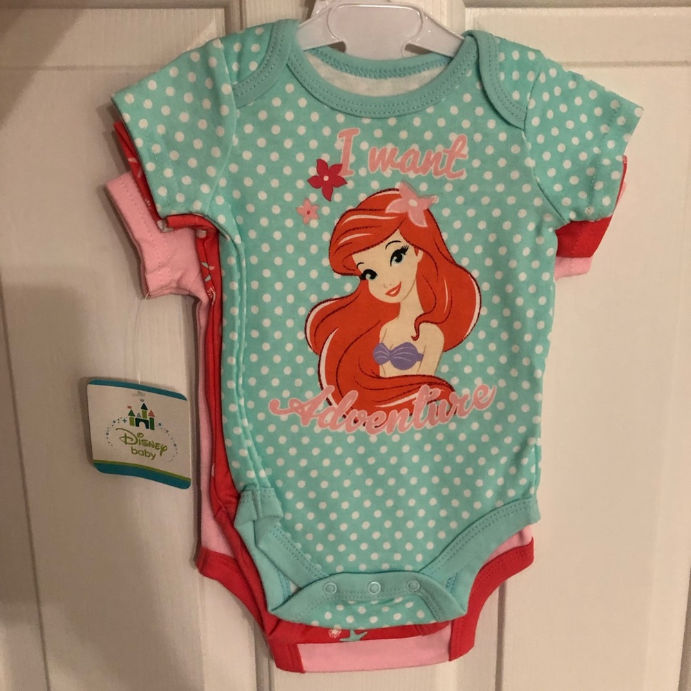 Disney baby Ariel Onesie Set
